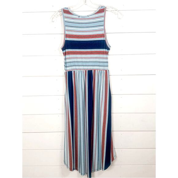 New Eloges Women's Sleeveless Striped Knit Pullover Tank Dress Multicolor Small - Picture 11 of 12